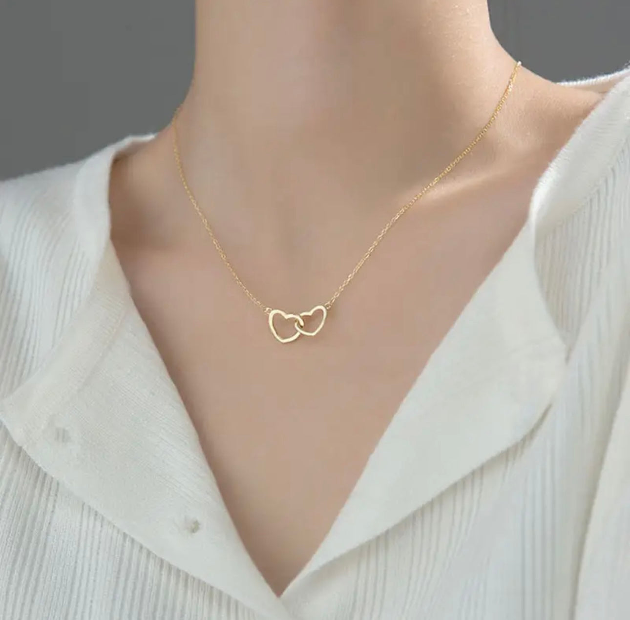 DOUBLE HEART NECKLACE